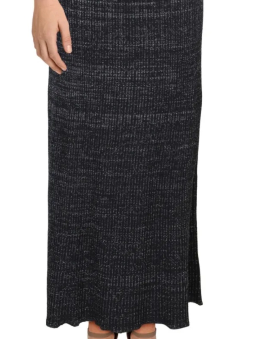 Free People Shine Bright metallic ribbed maxi skirt - Picture 3 of 7